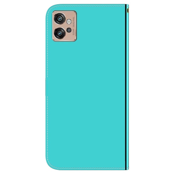 Mirror Motorola Moto G32 Flip Etui - Cyan Green