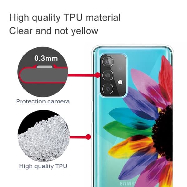 Deco Samsung Galaxy A13 4G Etui - Fargerik Blomst Multicolor