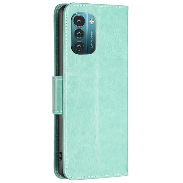Butterfly Nokia G11 / Nokia G21 nahkakotelo - Vihreä Green