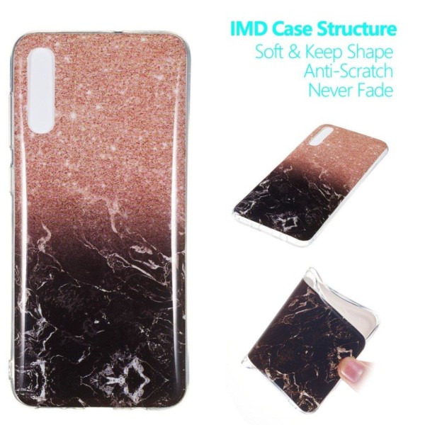 Samsung Galaxy A70 enkelt marmormønstret cover - stil K Multicolor