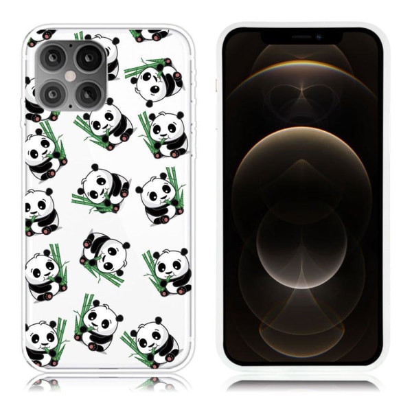 Deco iPhone 12 Pro / iPhone 12 skal - Söt Panda Vit