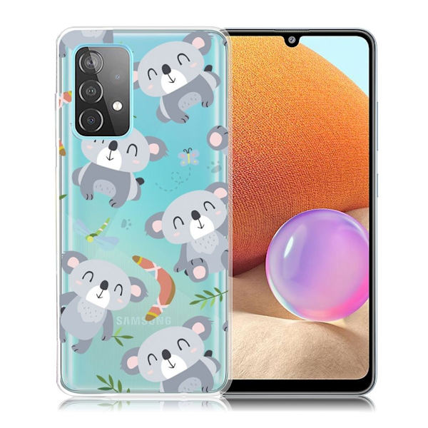 Deco Samsung Galaxy A32 kotelot - Harmaa Karhu Silver grey