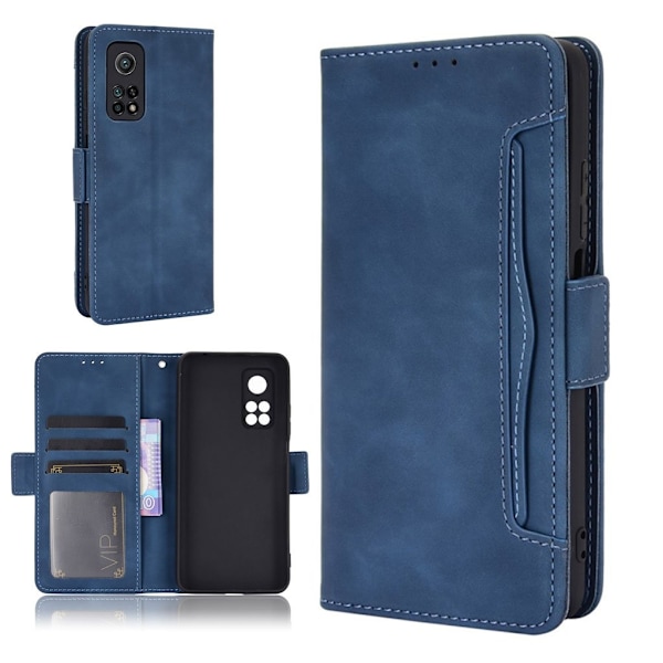 Moderni Nahkalaukku For Xiaomi Redmi K30S / Mi 10t Pro 5g / Mi 10t 5g - Sininen Blue