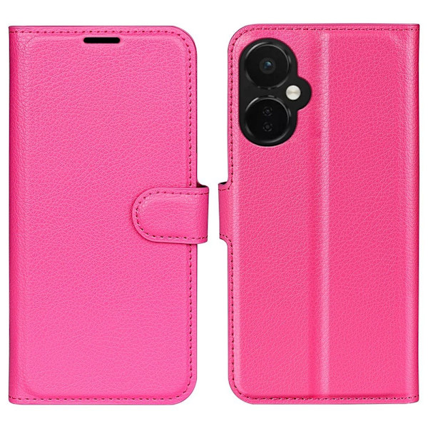 Klassisk OnePlus Nord CE 3 Flip Etui - Rose Pink