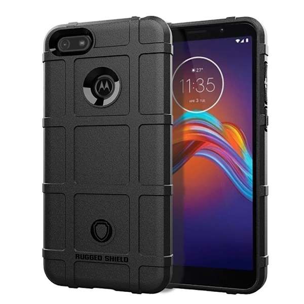 Rugged Shield cover - Motorola Moto E6 Play – Sort Black