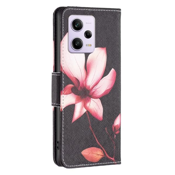 Wonderland Xiaomi Poco X5 Pro Flippetui - Rosa Blomst Pink