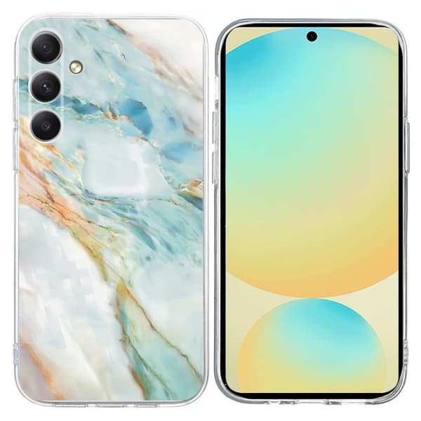Vibe Samsung Galaxy A56 deksel - Oljemaleri Marmor Green