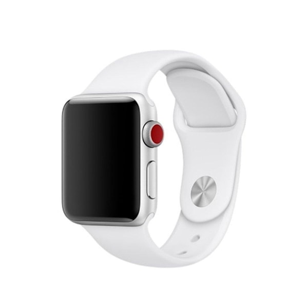 Apple Watch Series 4 40mm fleksibel silikone Urrem - Sølv Silver grey