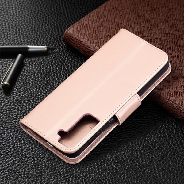Butterfly Samsung Galaxy S21 Plus flip etui - guld Gold