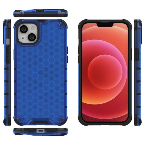 Bofink Honeycomb iPhone 15 Suojakotelo - Sininen Blue