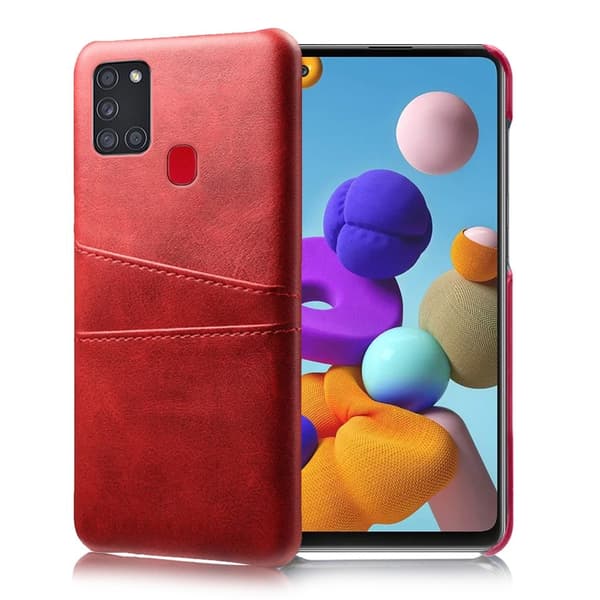 Dual Card deksel -Samsung Galaxy A21s - Rød Red
