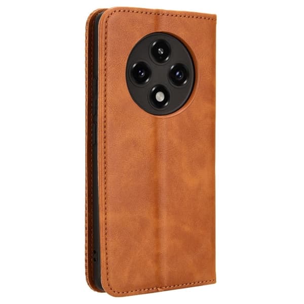Bofink Vintage Oppo A3 Pro lærveske - Brun Brown
