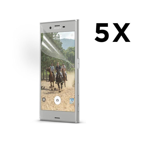 5-Pakkaus Sony Xperia XZ Kirkas LCD Näytön Suojakalvo Transparent