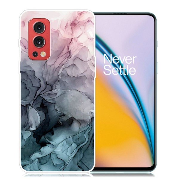 Marble OnePlus Nord 2 5G Suojakotelo - Rose And Greyish Blue Clo Multicolor
