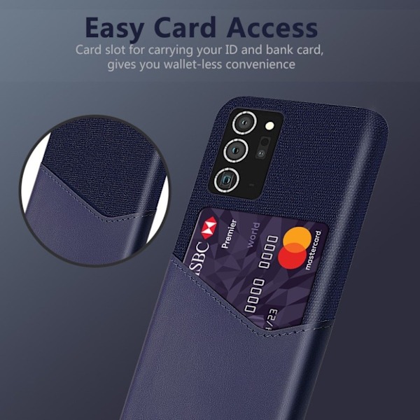 Bofink Samsung Galaxy Note 20 Card Cover - Blå Blue