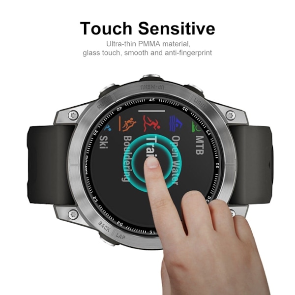 ENKAY Garmin Fenix 7X 3D buet kant PMMA skærmbeskyttelse Transparent