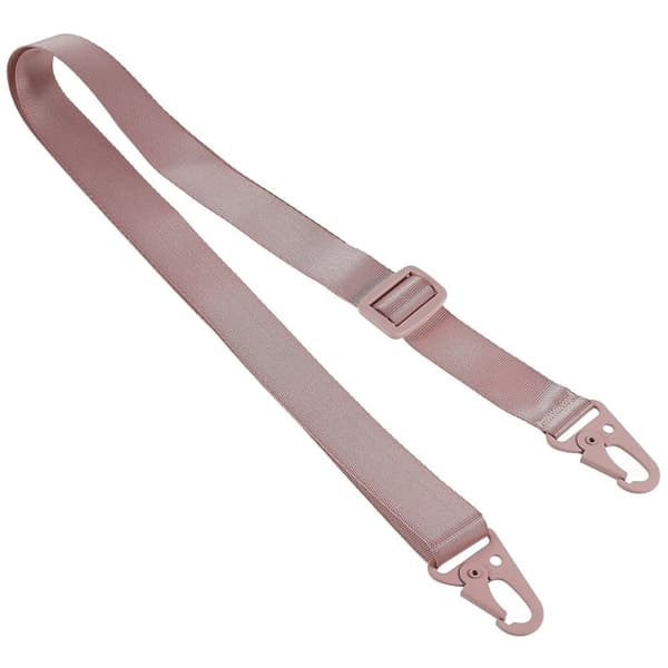 Tynt TPU-deksel med matt finish og justerbar stropp til iPhone 15 Plus Max - Mørkerosa Pink