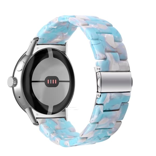 Google Pixel Watch-klokkerem i harpiksstil - Himmelblå Blue