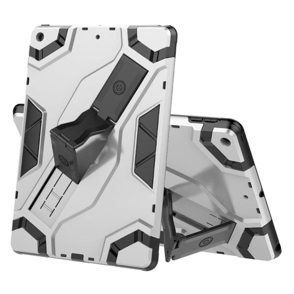 iPad 10.2 (2019) shield style shockproof case - Silver Silvergrå