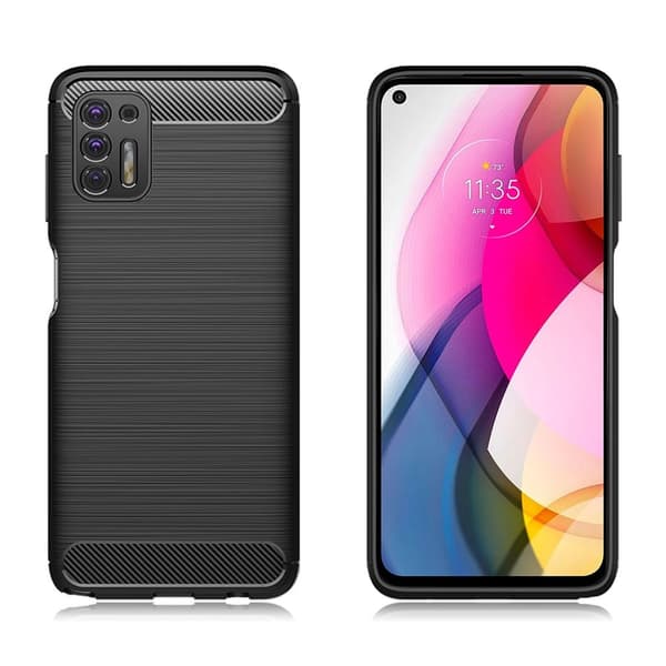 Carbon Flex Etui Motorola Moto G Stylus (2021) - Sort Black