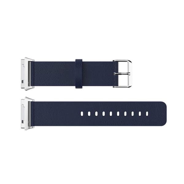 Fitbit Ionic læderrem - Mørkeblå Blue