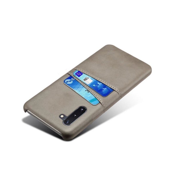 Dual Card Samsung Galaxy Note 10 kuoret - Harmaa Silver grey