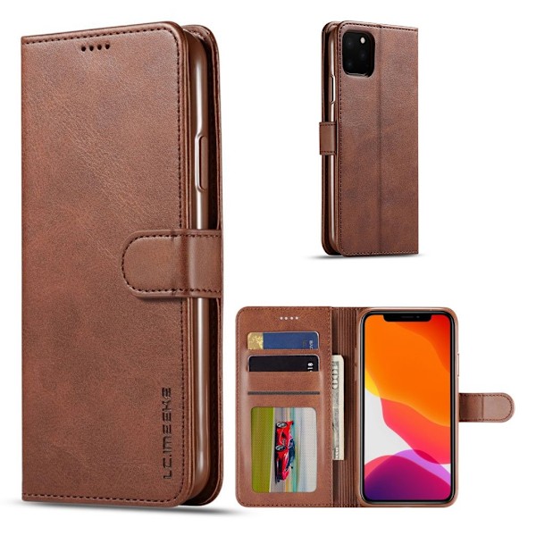 LC.IMEEKE iPhone 11 Pro flip etui - Kaffe Brown