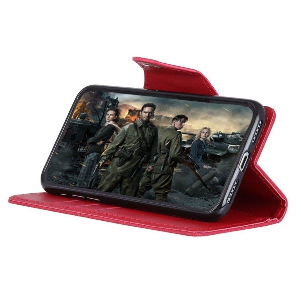 Huawei Mate 20 Lite Synteetti nahkainen lompakko suojakotelo näp Red