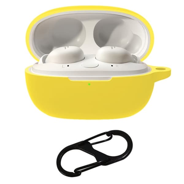 För 1MORE Sleeping Earbuds Z30 Silikonfodral Bluetooth hörlurar Skydd med hängande spänne - Gul Gul