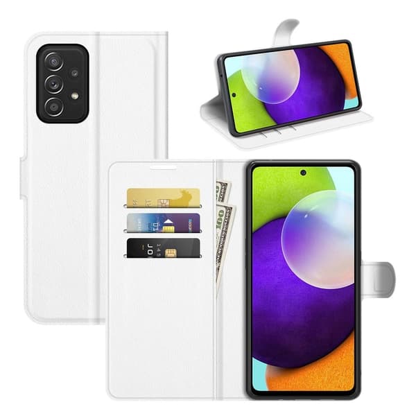 Classic Samsung Galaxy A52s 5G / A52 5g / A52 Flippetui - Hvit White