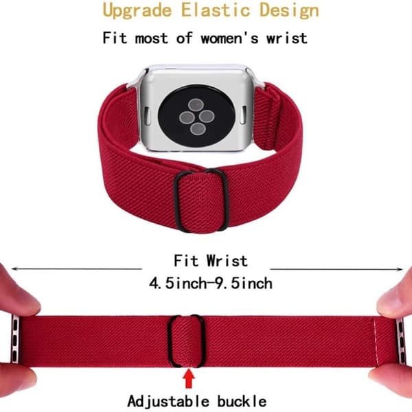Apple Watch 40mm elastinen kellonhihna - Punainen Red