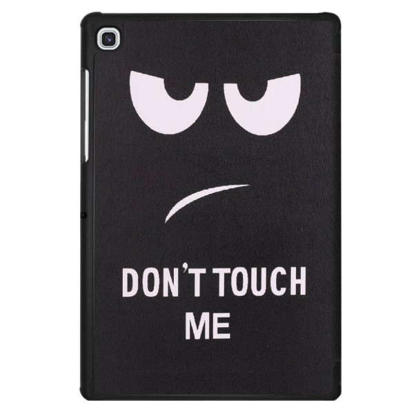 Samsung Galaxy Tab S5e vikfodral med tryck - Do Not Touch Me multifärg