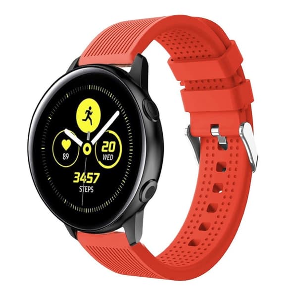 Samsung Galaxy Watch Active silikoni Kellon Ranneke - Oranssi Orange