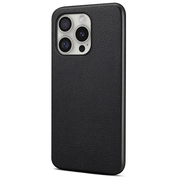 Mat og elegant tekstureret iPhone 16 Pro cover - Sort Black