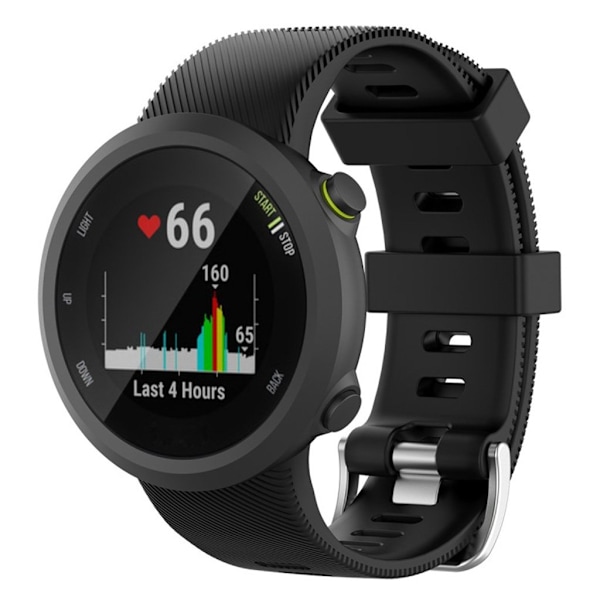 Garmin Forerunner 45 bekvämt klockarmband i silikon - Svart Svart