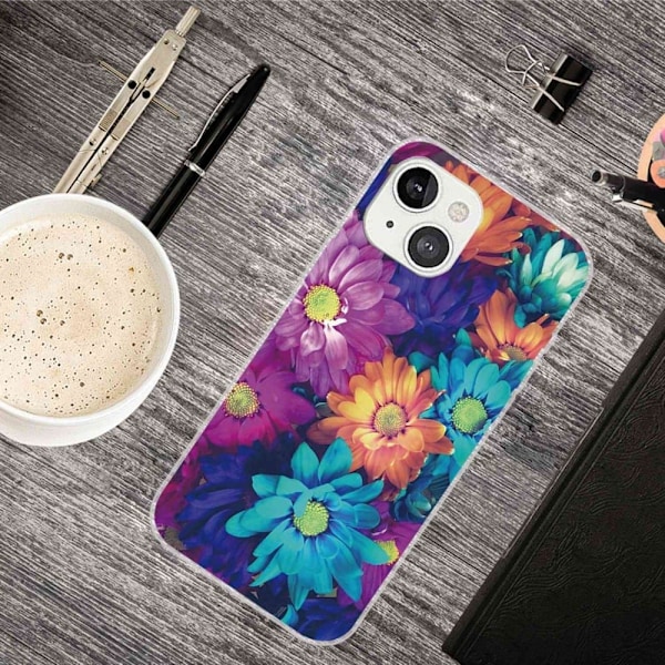 Deco iPhone 14 Plus skal - Krysantemum multifärg