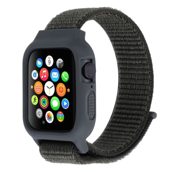 Apple Watch Series 5 40mm nylon silicone frame - Dark Grey Black