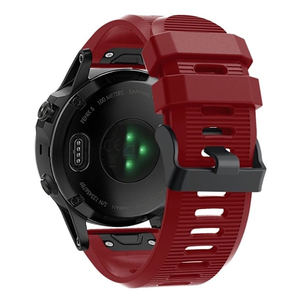Garmin Fenix 5X Plus silikoneurrem - rød Red