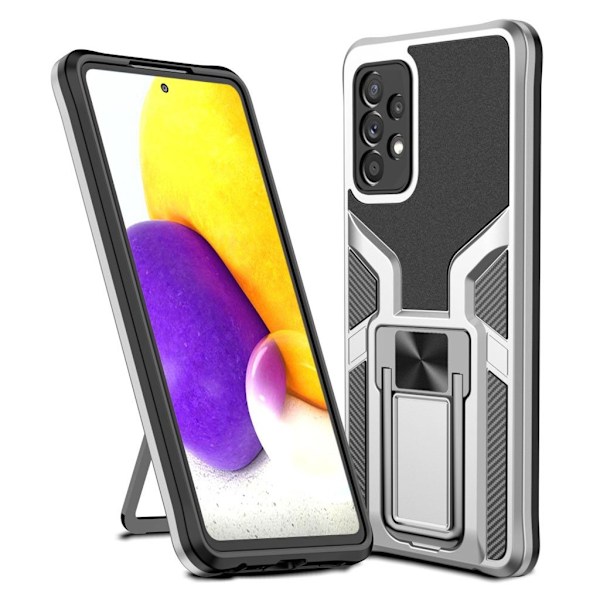 Stöttåligt Samsung Galaxy A72 5G hybridskal - Silver/Grå Silvergrå