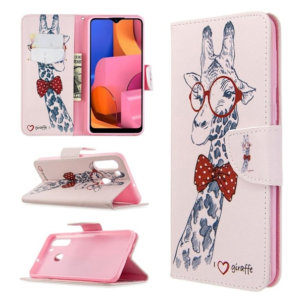 Wonderland Samsung Galaxy A21 kotelot – Kirahvi Pink
