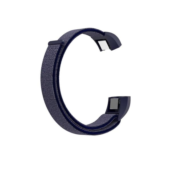 Fitbit Ace erstatnings urrem i nylon med velkro lukkefunktion - Mørkeblå Blue