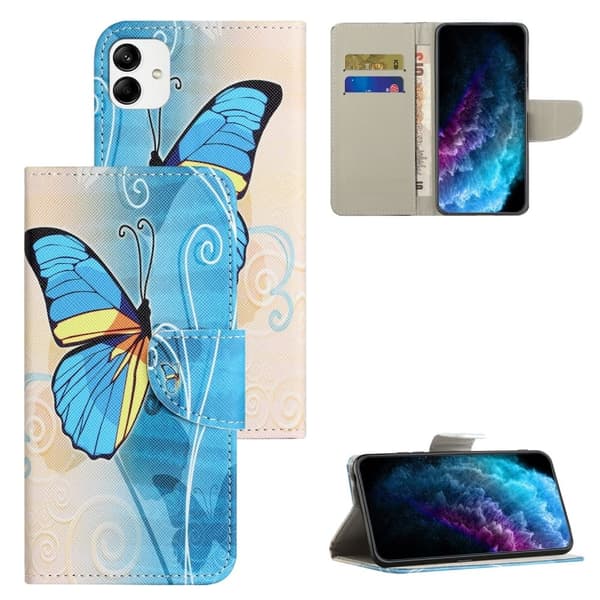 Wonderland Samsung Galaxy A05 Flippetui - Sommerfugl Blue