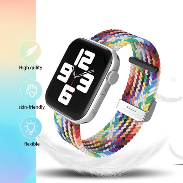 Apple Watch (45mm) yksinkertainen nylonkellohihna - Punainen Red