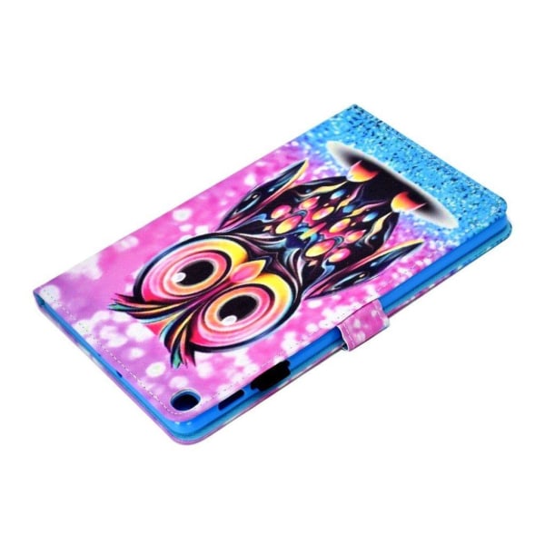Samsung Galaxy Tab S5e pattern leather case - Owl Pattern Multicolor