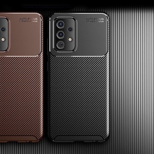 Carbon Shield Samsung Galaxy A52 5G etui - brun Brown