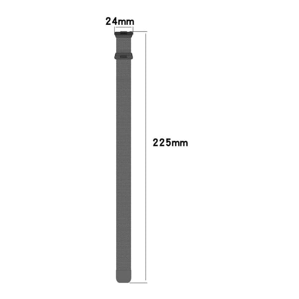 Huawei Watch Fit 3 Metal Strap Rustfrit Stål Magnetisk Milanese Urrem - Grå Silver grey