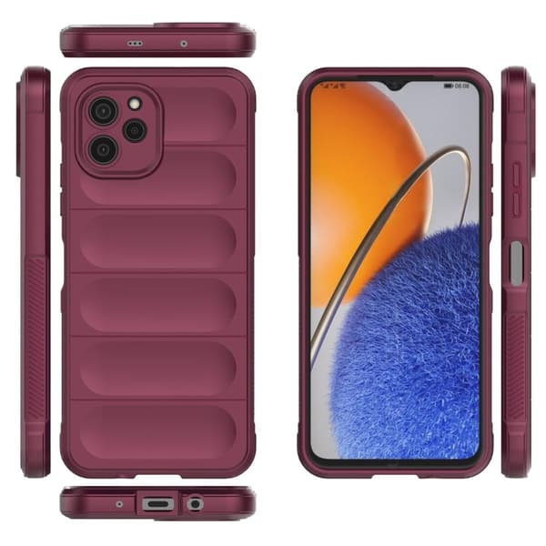 Deksel med mykt grep for Huawei Nova Y61 - Vinrød Red
