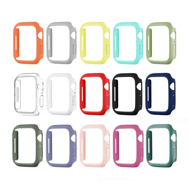 Apple Watch (41mm) gummerat fodral - Svartaktig Grön Grön