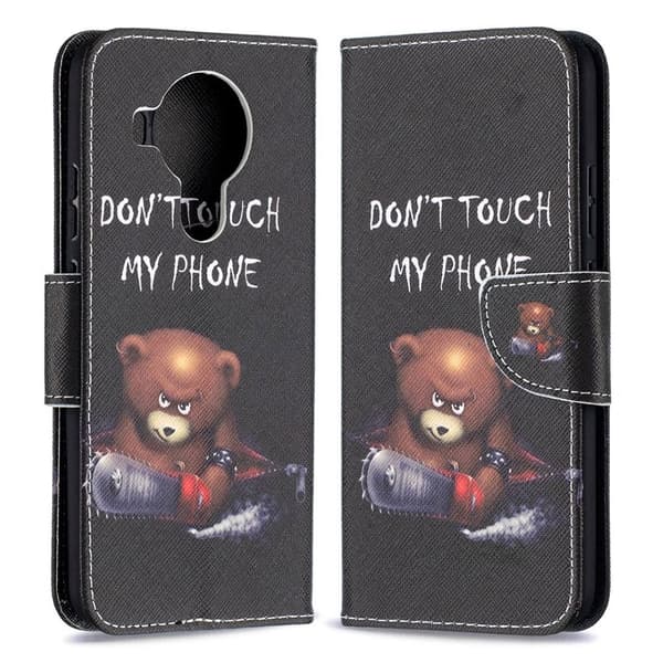 Wonderland Nokia 5.4 flip kuoret - Karhu Black
