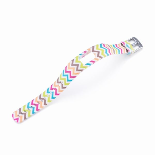 Persoonallinen vaihtoranneke Garmin Vivofit 4-kellolle - Värikäs siksak Multicolor